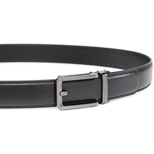 Image of Men's Ratchet Comfort Click Belt -1 3 /8 Leather Dress Belt