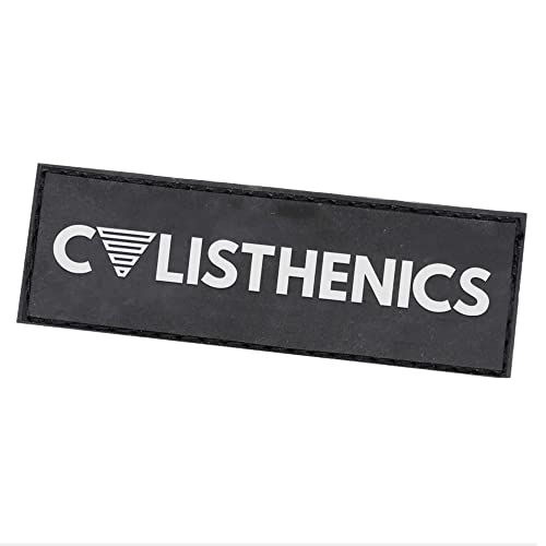 GORNATION® Parches de velcro para atletas, calistenia y Street Workout | Parche de PVC para fitness y deportes | Accesorio para mochila y chaleco de peso (Patch Calisthenics)