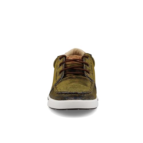 Twisted X Women's Kicks Low Top Sneakers, Shiny Leopard & Brown, 10 M by Twisted X - Used condition - Image 2