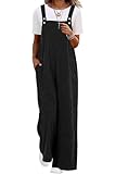 QIXING Peto de Pana para Mujer de Pierna Ancha Mono de Pana Casual Monos con Bolsillos Reino Unido, XL