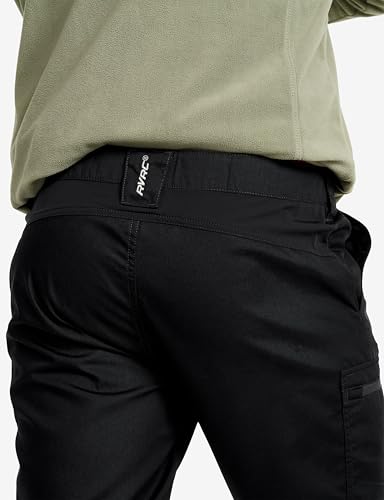 RevolutionRace Rambler Lightweight Pants für Herren, Robuste und leichte Wanderhose für draußen, Black, L