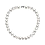 CafeBeauty White Pearl Necklace for Men 20-36 Inch Round 6-8mm Pearl Strand Costume Jewelry Faux She