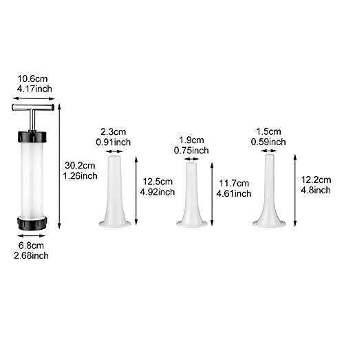 Gezichta Manual Sausage Maker,Sausage Stuffer Machine,Sausage Stuffer Tool,Meat Stuffer Filler,Fast Sausage Fillining Tool For Beginner Salami Maker, Free Size #TOP1