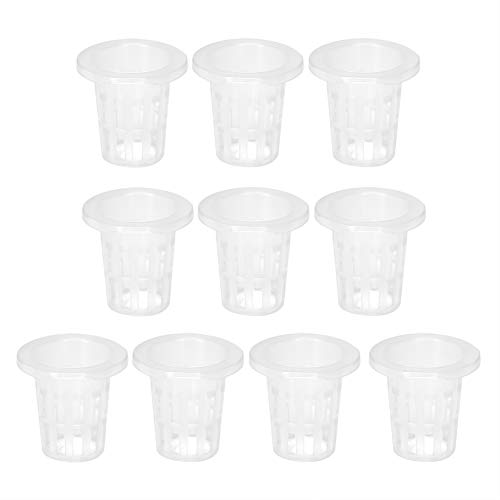 Cestino per secchi per coltura idroponica in vaso per piante da 10 pezzi, vasi netti economici leggeri con tazze per vasi in rete di plastica per piantare balconi da giardino