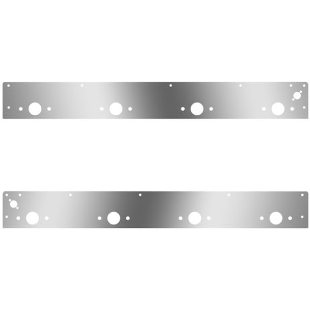Technical Precision Replacement For KENWORTH T800 SF YEAR 2013 SS Day Cab Panels WITH 8 P1 Light Holes Dual Step Lights