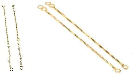 Fashion Accessories Jewellers Ear Chain Gold Plated White Moti Kan Chain Jewelry For Women, + 1 Pair Earchain_9287 image 4