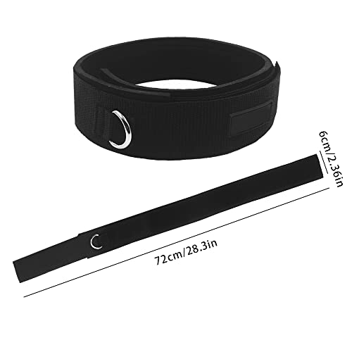 Maigendoo Fitness Thigh Straps,2Pcs Thigh Straps For Workout,Gym Machine Workout Ankle Leg Foot Strap Adjustable D-Ring Strength Training Bands Speed Exercise Accessories Fit Men Women (Black) #TOP5