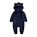 Kids Girl Boy Overalls Shapewear Bodysuits Hooded Outerwear Unitard for Child Long Sleeve Thermal Thick Fuzzy Hooded Winter Fall Bodysuits 2025 Clothing Fashion 6 Months
