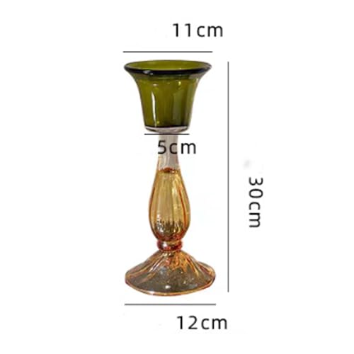 Bougeoir en verre ambré pour sublimer une table terne - 4