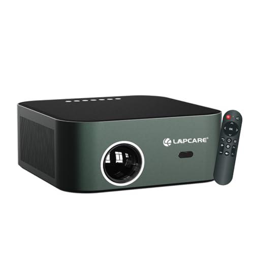 Image of Lapcare Laplay Llp-009 Fully Automatic 9000 Lumens Projector with 1920X1080 Full Hd&4K|Keystone Focus|Dual Band WiFi(2.5Ghz+5Ghz),Quad Core Processor|6-Piece Auto Hd Silent Lens,(5Wx2) Speaker,Black