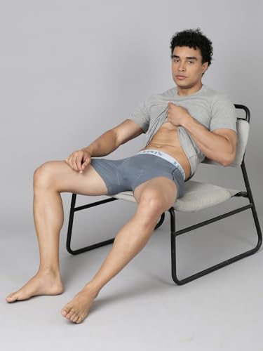 Image of Levi's 007A Classic Boxer Briefs for Men | 100% Pure Cotton | Solid Men's Underwear | Breathable | Anti-Roll Waistband | Extra Supportive Gusset | Functional Fly | Long Length Fit | Pack of 3