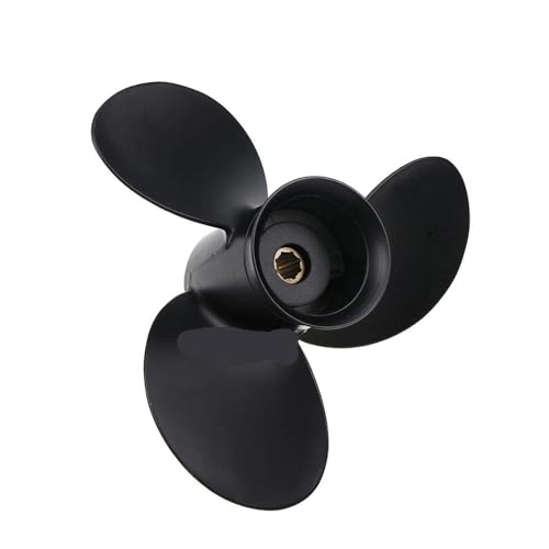 Hélice en aluminium 9x9 robuste pour moteurs marins à cannelures interchangeables - 4