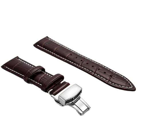 Larghezza (estremità dell'anello): 22 mm; larghezza (estremità della fibbia): 20 mm. 1 paio di barre a molla incluse.