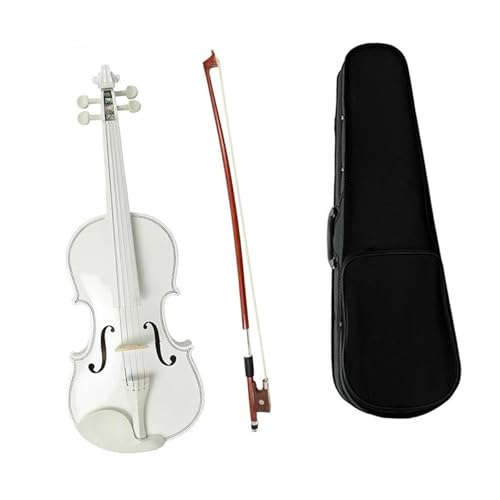 Kit Para Principiantes De Violín Blanco Tamaño 4/4 Con Estuche Liviano