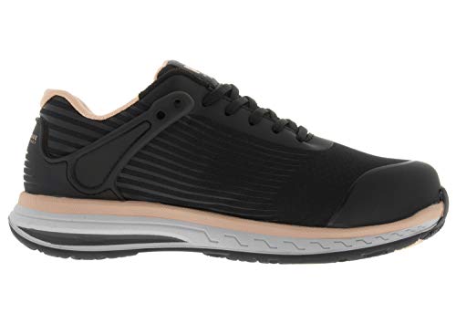 Timberland PRO Timberland PRO Women's Drivetrain Composite Safety Toe Electrical Hazard Athletic Work Shoe, Black/Pink, 12 M US