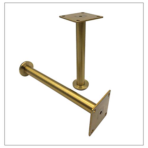 Pies de mesa metálicos ajustables en acero dorado para diseño de interiores 8