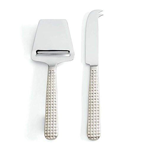 Michael Wainwright 843591 Manhattan Platinum Cheese Shaver-Knife Set