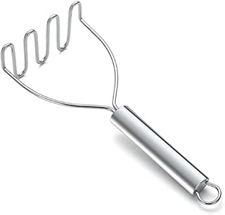 Potato Mashers, Kyraton Heavy Duty Stainless Steel Potato Ricer with Firm Grip, Kitchen Masher Perfect for Mashed Baby Food, Vegetable, Fruits, Mashed Potatoes, Jam, Use for Cooking and Kitchen Gadget