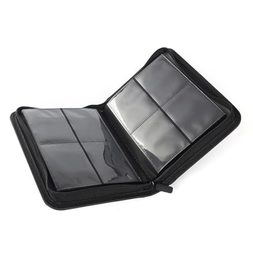 Álbum de tarjetas con cremallera organizador de tarjetas de juego de 160 cartas 4