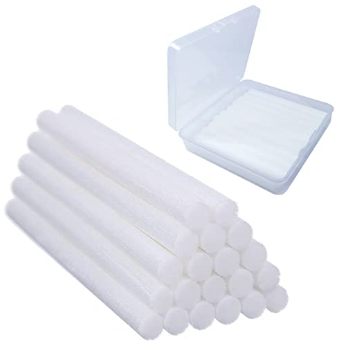 24PCS Humidifier Filters Sticks 4.64'' Replacements Cotton Stick Small Humidifier Filter Stick for INVODA Mini Cool Mist Humidifiers (24 PCS+Transparent box)
