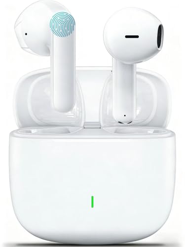 Auriculare Inalámbricos Bluetooth,Auriculares Bluetooth 5.3 HiFi Estéreo 50H in-Ear Audifonos Deportivos,Cascos Inalambricos Bluetooth Cancelación de Ruido,Control Táctil,IP7 Impermeable para Android