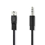 cable adaptador jack 3.5 mm a usb 2.0 Longitud del cable: 3 metros Cable de Audio DIN 5 Pines - Jack 3.5 mm (3 Metros)