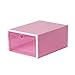 ffshop Organizer na buty organizer na buty do przechowywania butów z możliwością układania w stos pudełka do przechowywania butów Typ szuflady, organizer szafka, pojemnik na buty, gruby plastikowy organizer do przechowywania (kolor: Różowy)