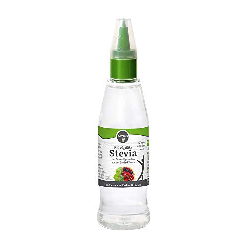 borchers Stevia Flüssigsüße | Tafelsüße | Steviolglycoside | Für Getränke und Speisen | Alternative zu Zucker | 125 ml