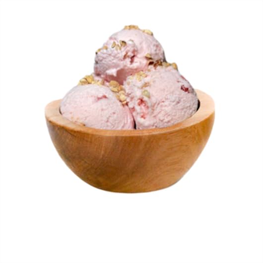 Image of G.S. Gelato Gelato Tub 5 Liter, Pack of 1 (Plant Based Oatmilk Strawberry Almond Crisp)