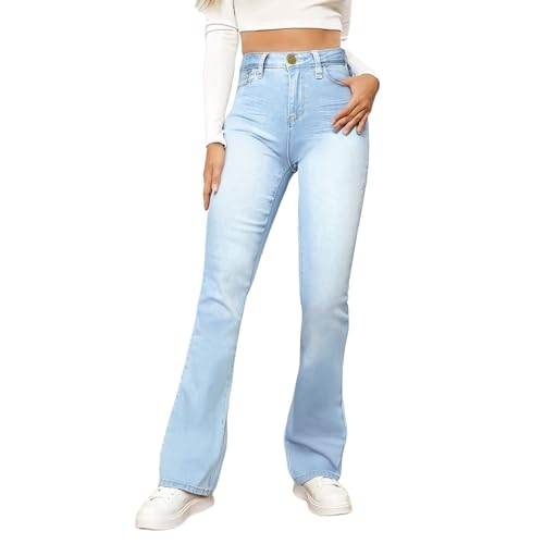Bootcut Jeans for Women Celestias Lift Jeans High Waist Stretchy Boyfriend Flare Butt-Lifting Slim Skinny Denim Pants4