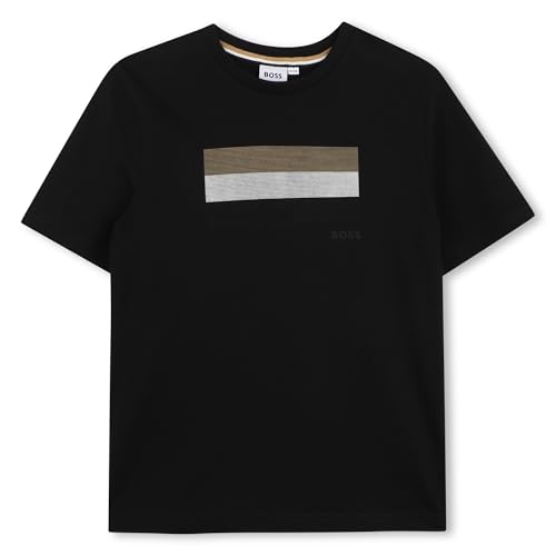 T-Shirt Garçon Boss en Coton Premium aux Finitions Haut de Gamme