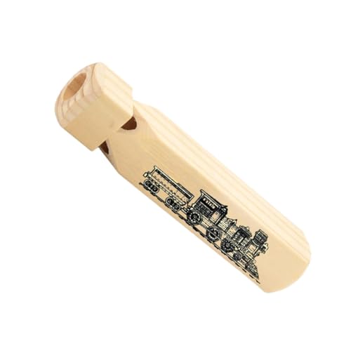 UPKOCH Wooden Train Whistle for Boys and Girls Train Themed Noisemaker Party Decorations and Music