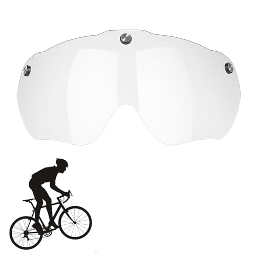 Cerioll Lunettes Magnétiques, Visière De Lunettes De Casque De Vélo Magnétique Détachable, Coupe-vent pour Casque de vélo Sport Sécurité Vélo(Le pôle...