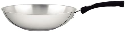 Panela Wok Tramontina Inox S/Tampa Solar Silicone 28cm, 62138282