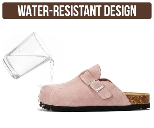 Image of Project Cloud Kids 100% Genuine Leather Non Slip Clogs with Cork Footbed