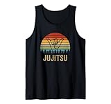 Jujitsu Instructors Vintage Sunset Lustiger Kampfkunst-Stil Tank Top