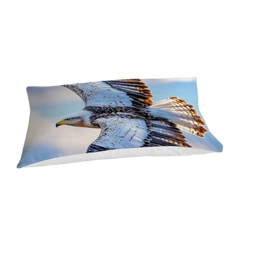 Taies d'oreiller et housse de couette animaux imprimé 3D en microfibre - 7