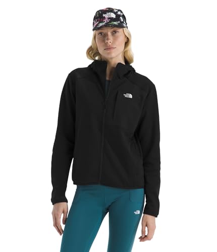THE NORTH FACE Women's TNF Performance Fleece Full Zip Hoodie | Lightweight Hooded Top, Elastic Binding & Zip Pockets