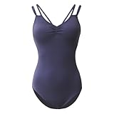 Justaucorps sans manche pour le Ballet : Doté d'une double bretelle spécialement conçue qui non seulement améliore la stabilité du vêtement mais répartit aussi efficacement la pression sur les épaules pour éviter les glissements, garantissant un ajustement confortable et parfait, idéal pour les justaucorps de femmes.