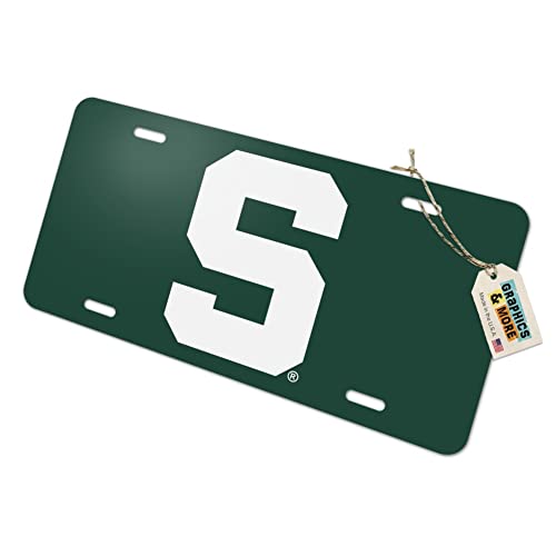 GRAPHICS & MORE Michigan State Block S Novelty Metal Vanity