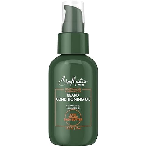 SheaMoisture Beard Conditioning Oil for a Full Beard Maracuja Oil and Shea Butter to Moisturize and Soften 3.2 oz