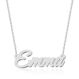 Si votre nom n'est pas répertorié, sélectionnez « Nom personnalisé » en haut pour personnaliser votre collier. 【Personnalisé de manière unique】 Faites une déclaration avec votre propre nom ou texte spécial élégamment élaboré dans l'un de nos 14 styles de police, créant un collier vraiment personnalisé qui reflète votre individualité.