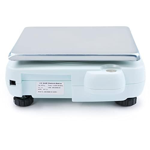 U.s. Solid Digital Lab Scale Electronic Precision Balance 0.1 G, 150X180 Mm Ss Rectangular Weighing Pan (5Kg) #TOP3