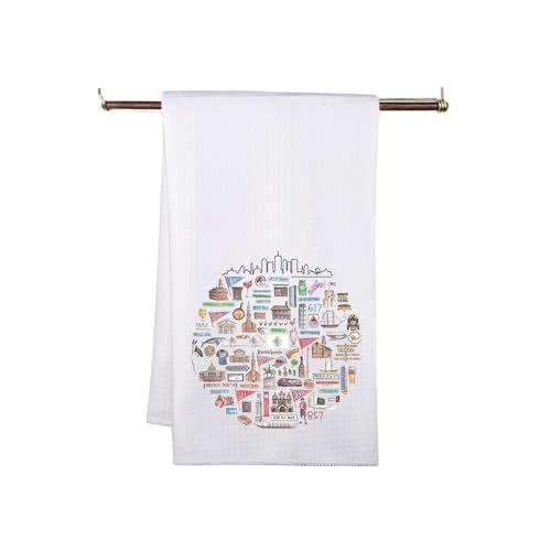 MNIGIU Boston Kitchen Towel for Housewarming Gift