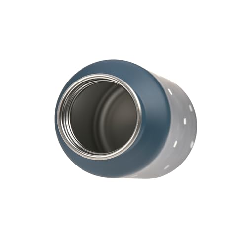 LÄSSIG Trinkflasche Edelstahlflasche BPA-frei 500ml Kinder Kita Kindergarten auslaufsicher mit Sporttrinkverschluss/Bottle Stainless Steel Happy Prints midnight blue