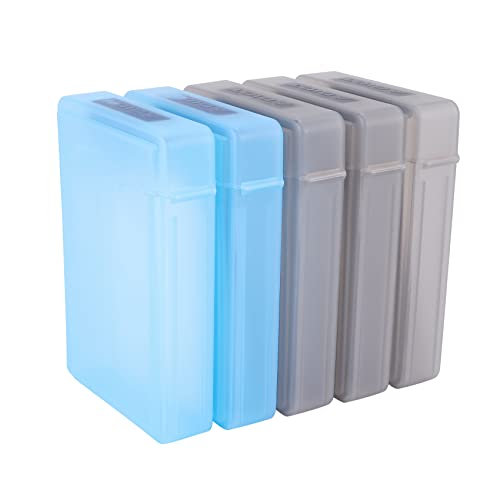 Webolu 5x3.5 "ポータブルなIDESATA HDD外付けケース ハードドライブケースハードケース プラスチック保護ケース