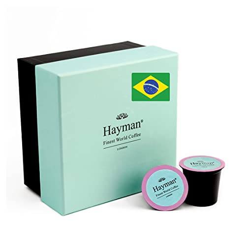 Hayman Coffee, Cup of Excellence® Award-Winner Brazilian Coffee, Coffee Pods Made For Keurig® Coffee Maker, 18 Pods | Compatible With K-Cup® Single Serve Machines