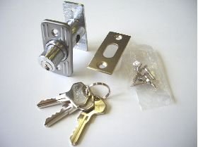 Amazon | ALPHA(アルファ) プッシュ栓錠 503 シルバー 補助錠 後付け