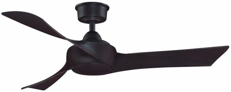 Fanimation Wrap Custom 48 inch Indoor/Outdoor Ceiling Fan - Dark Bronze with Dark Walnut blades