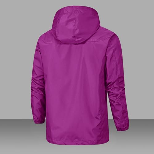 Rain Jacket Women Waterproof Lightweight Hooded Raincoats Fall Zip Up Outdoor Hiking Windbreaker With Pockets4